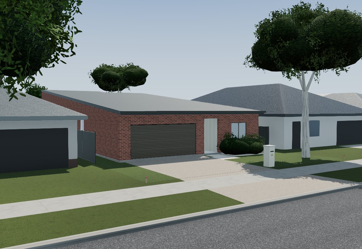 Jarrah, mid-century facade