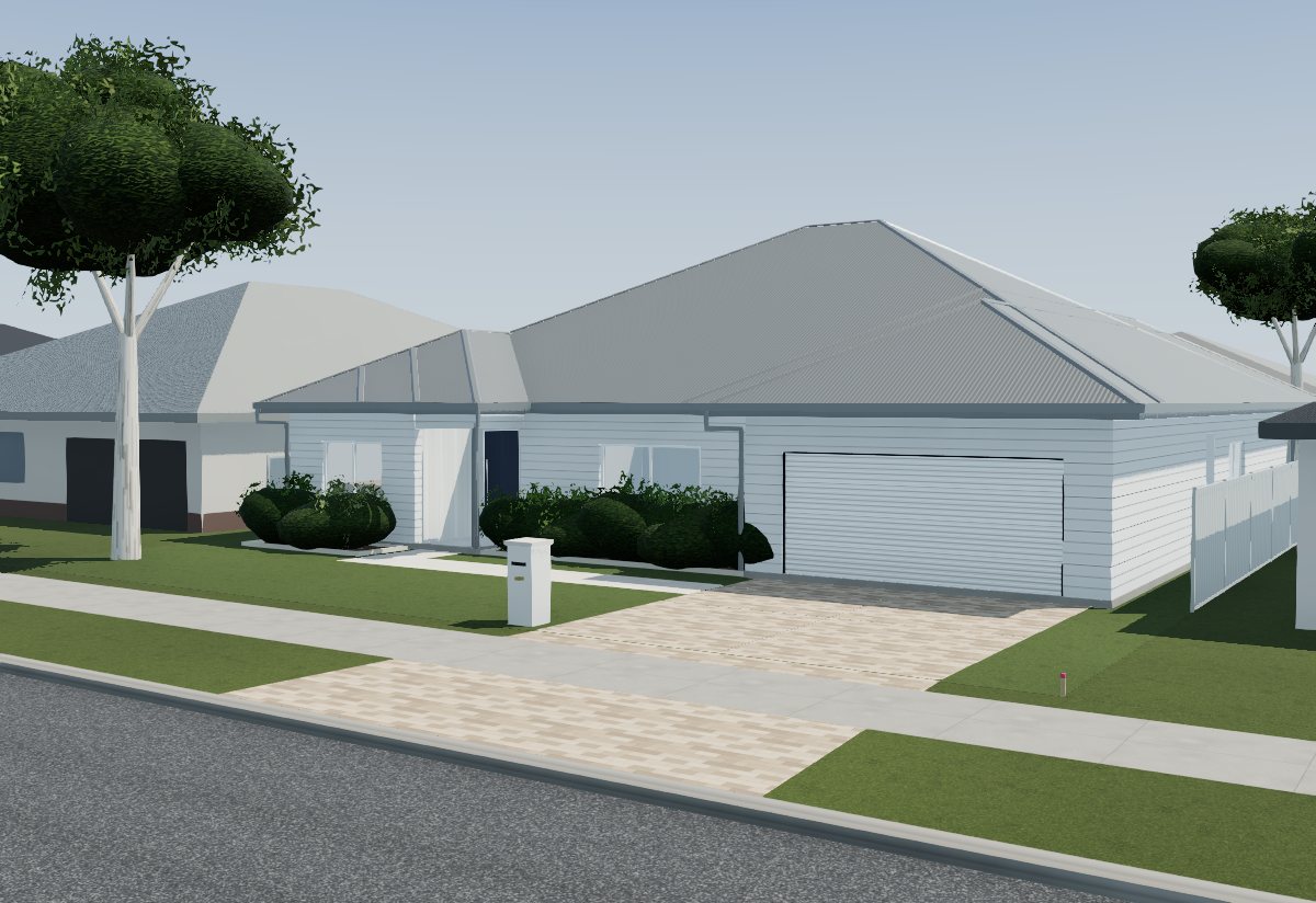 Kingia, hamptons facade
