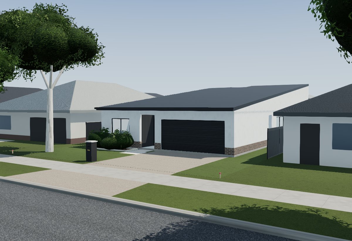 Tuart, modern facade
