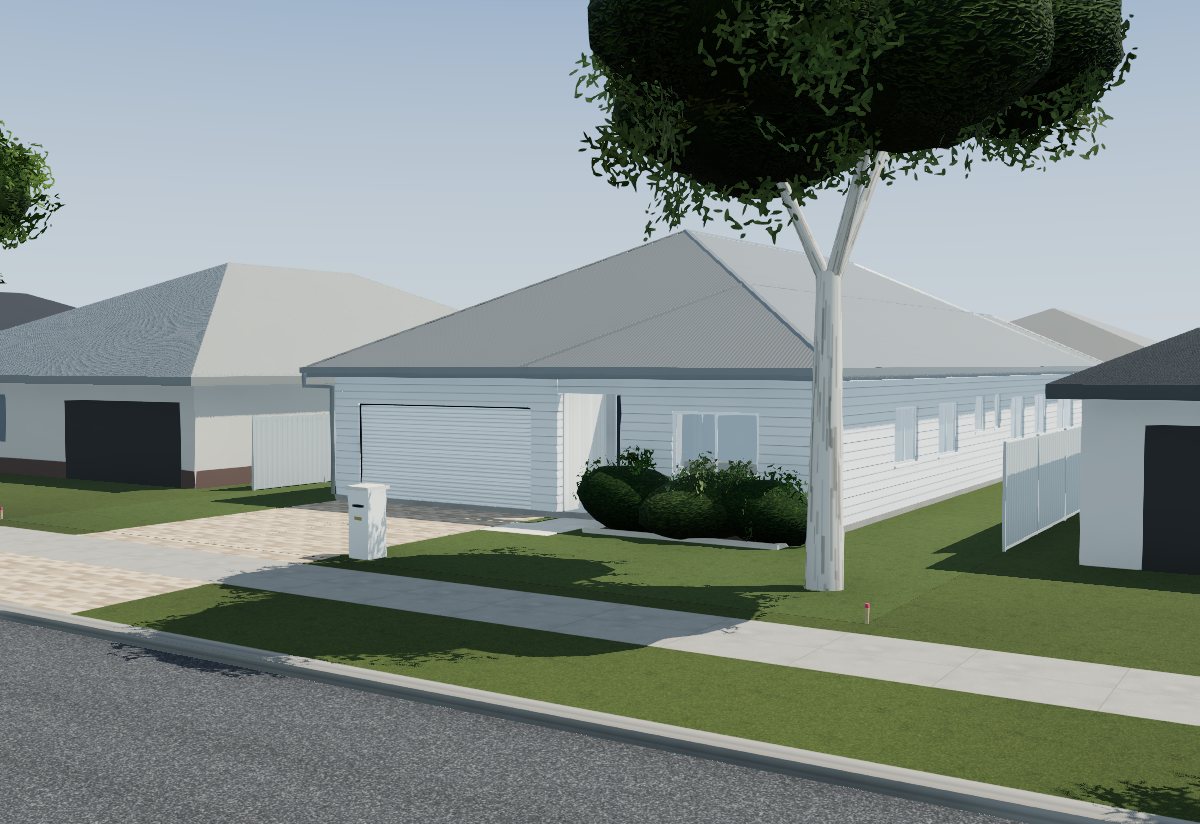 Yate, hamptons facade